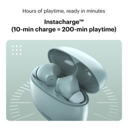 Noise Buds VS104 Truly Wireless Earbuds with 45H of Playtime, Quad Mic with ENC, Instacharge(10 min=200 min), 13mm Driver,Low Latency, BT v5.2 (Mint Green) image 5