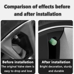 nudfsy 20 Pcs Tyre Valve Cap, Car Tyre Valve Caps, Cycle Tyre Light, Tire Valve Cap with Luminous Function to Prevent Pollution from Dirt and Dust image 4