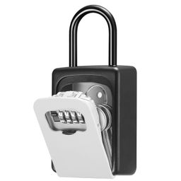 betlex Key Lock Box For House Keys, Realtor's Waterproof Combination Lockbox Portable Resettable Wall Mounted & Hanging Key Safe Lock Box, Multi-color image 1