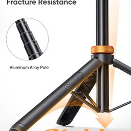 celfiexpt Long Selfie Stick Tripod with Bluetooth Remote Multiple Mount Tripod Stand for iPhone Camera Gopro 62" Sturdy Mobile Tripod for Vlogging Travel Photography image 2