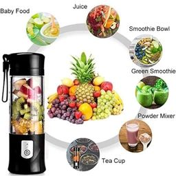 generic Portable Electric USB Juice Maker | 6-Blade Rechargeable Juicer Bottle Blender & Grinder Mixer | Multi-Color Juicer Bottle for Smoothies & Drinks image 4
