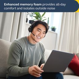 Jabra Evolve2 30 Se On Ear Wired Stereo Noise-Cancelling Headset-Features 2-Mic Call Technology & Usb-C Cable-Works With All Leading Unified Communications Platforms Such As Zoom & Google Meet-Black image 2