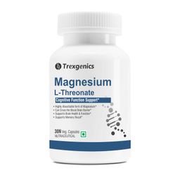 Trexgenics MAGNESIUM L-THREONATE Next Generation Bioavailable Magnesium, Cognitive Function & Brain Health Support (30 Veg. Capsules) (Pack of 1) image 1