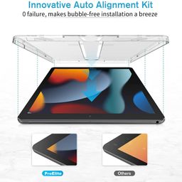 ProElite Tempered Glass Screen Protector for Apple iPad 10.2" 9th/8th/7th Generation 2021 with Auto Alignment Kit image 2