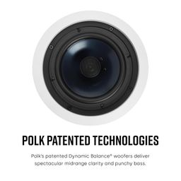 Polk Audio Wired Polk Rc60I 2-Way in-Ceiling Speakers - White image 5