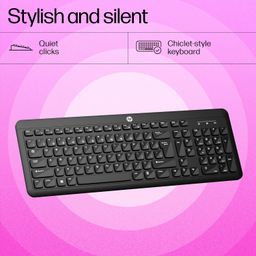 HP K260 Wireless Keyboard/Quick/Comfy/Accurate/Plug and Play/Led Indicators,Black image 3