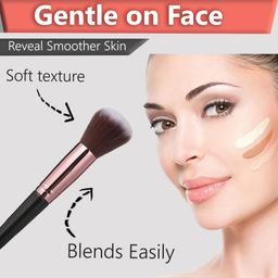 temperia (Pack of 5) Makeup Brush Set - Soft Bristles Make Up Brushes Sets Kit for Foundation, Concealers, Eyeshadow, Blush, Compact Face Powder, Highlighter, Contour, Blending Eye Liner image 3