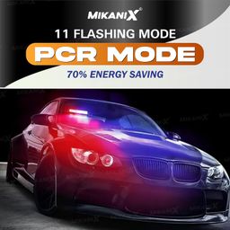 OBEROI'S TRADERS 9 LED Red & Blue Police PCR Strobe Flasher Light With 11 Flashing Mode | Warning & Emergency Lamp Light for All Cars image 2