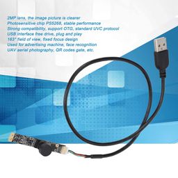 Camera Module, Reversible Light 2.9mm Lens Cameras Board 163° View Field 1/2.7in PS5268 CMOS for Advertising Player for Face Recognition image 3