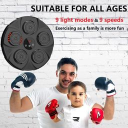 Lipzie Bluetooth-Enabled Boxing Machine with Wall-Mounted Design – Interactive Electronic Punching Trainer Featuring Custom Music Streaming for Home Workouts image 4