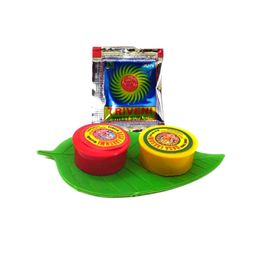 Sri Yagnaa - Leaf Thamboolam with Vakka - Leaf Shape Thamboolam Pasupu Kumkum - Fancy Leaf Set Combo with Haldi Kumkum - Thamboolam with Vakka Set for Pooja (50) image 2