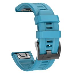 OVERSTEP Compatible with Fenix 7 Watch Band, 22mm Width Soft Silicone Watch Strap for Garmin Fenix 5/Fenix 5 Plus/Fenix 6/Fenix 6 Pro Smartwatch image 2