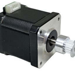 INVENTO 1Pcs Nema 17 5 Kg-cm Bipolar Stepper Motor with 20 teeth GT2 Pulley for CNC Robotics RepRap 3D Printer image 2