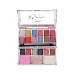 MARS Poco Face Makeup and eyeshadow Palette with Slider Case | Free Applicator | Long Wearing | Highly Pigmented and Easy to Blend | 21 Shades (20g) (01-Multicolor) image 1