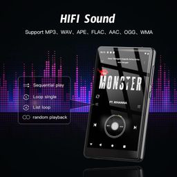 ahenod 160GB MP3 Player with Bluetooth and WiFi, 5" Android MP4 Player, Kids Player with Speakers, HiFi Sound, Music Player with Spotify, YouTube, Play Store, Support Up 512GB image 2