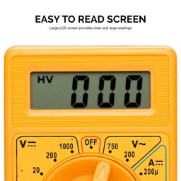 FEDUS Digital Multimeter Diode & Transistor Tester AC DC Volt Test Voltmeter, Automotive Multimeter Meter Tester, Measure Voltage Test, Car Battery Tester, Analog Multimeter Kit, Volt Meter image 2