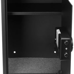 Amazon Basics Digital Safe With Electronic Keypad Locker For Home, Gross Capacity - 58L (Net - 51L), Black image 3