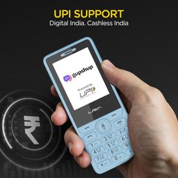 Lava A5 (2025) Dual SIM Keypad Mobile with 2.4'' Big Display | UPI Support, 1200mAh Battery | BOL Feature | Camera | Auto Call Recording | Glass Finish | and 7 Regional Languages - Blue image 2
