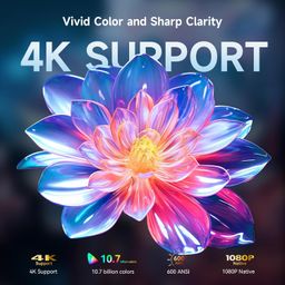 WANBO Davinci 1 Pro Native 1080P, 4K Support, 15000 lumens | Widevine L1 Certified | Google Assistant | Android 11.0 | Auto (Focus + Keystone + OA) | Dust Proof | HDMI ARC | 16W Speaker | Chromecast image 2