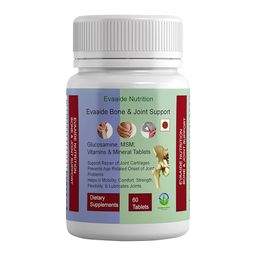 EVAAIDE Joint Support Supplement, with Glucosamine, MSM, Vitamin & Minerals, For Joint Strength, Mobility, and Flexibility, 60 Tablets image 1