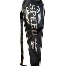 generic KE Badminton Racket Cover [ Standard Strap ] with Solid Zip Lock [ Polyster Material ] for All Size Rackets image 1