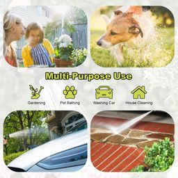 Neptune Simplify Farming Retractable Garden Hose Reel | Secure and Stable Hose Pipe 15 Meters | with 7-Patterns Spray Nozzle | Compact Design for Effortless Storage and Transport - Small image 5