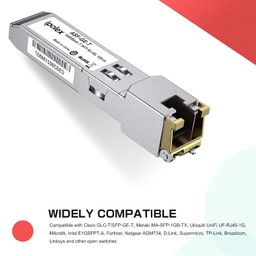 ipolex 1.25G SFP to RJ45 Copper SFP-T, Gigabit Copper SFP 1000Base-T, for Cisco GLC-T/SFP-GE-T, Meraki MA-SFP-1GB-TX, Ubiquiti Unifi UF-RJ45-1g, D-Link, Intel, Netgear, Broadcom and More, 4 Pack image 2