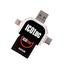 Icotec SD Card Reader for Smartphone File Transfer image 1