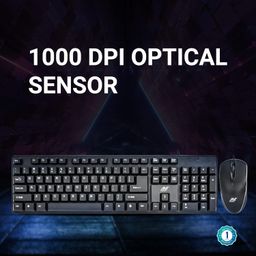 Ant Value FKBRI02 Wired Keyboard and Mouse Combo,Full-Size Keyboard and Mouse Combo with Optical 3 Button Mouse, USB Plug-and-Play, Compatible with Desktop, Laptop, Notebook - Black image 5