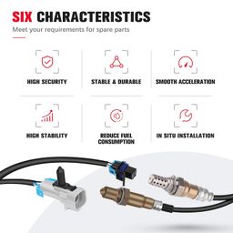 qijiauto O2 Oxygen Sensor Upstream and Downstream 234-4616 234-4668 Compatible with for Buick Allure 2005-2009 for Buick Enclave 2008 image 5
