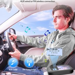 erasiny Bluetooth CD Player Portable with Built-in Speakers, 1*CD Player, 3.5mm Jack, Headphone, Speaker Compatible image 5
