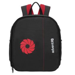 adventiq Lightweight Water Repellent DSLR/SLR Camera Backpack Bag -Camera shutter Printed Red image 1