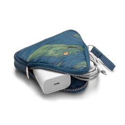 DailyObjects Easy Triangle Pouch | Crafted using Soft-Touch and Water-Repellent Polyester | Polyfill Cushioning Assures Scratch-Free Security | Comes with an O-Ring to Attach Keys, Charms or Wristlets image 4