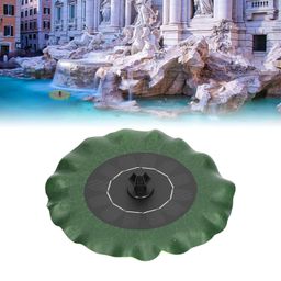generic Solar Water Fountain for Home 8 nozzles Floating Lotus Leaf Sprinkler Mini Pump for Garden, Outdoor, Pool, Fish Aquarium Tank, Decoration (7V/1.4W Black ABS) image 2