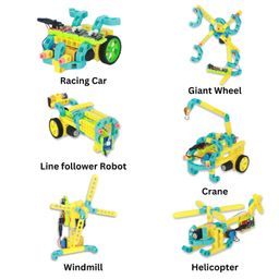 WitBlox DIY Robotic Science Kit 101+ projects 134 Parts, 8 Years+ Kids, Interlocking Bricks, Modular Electronic sensor & Circuits to create Logic 2 Free Live Classes Educational Gift Toys Boys & Girls image 4