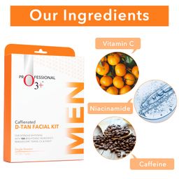 O3+ Caffeinated D-Tan Facial Kit & O3+ Caffeine Bomb Anti Dark Circle Eye Patch & Eye D Tan (single use only) 5G Combo image 3