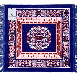 Kuber Industries Velvet Prayer Mat/Aasan/Pooja Mat/Meditation Mat/Multipurpose Velvet Rug Mat 2 Ft X 2 Ft (Royal Blue) CTKTC33924 image 1
