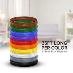 patpat PATPAT® 10 Rolls 3D Pen Filaments (32.8ft Per Roll),10 Colors 3D Pen Refill Low-Temperature PCL Filament for,Wire Filament Set 3 D Drawing Materials - PLA image 4