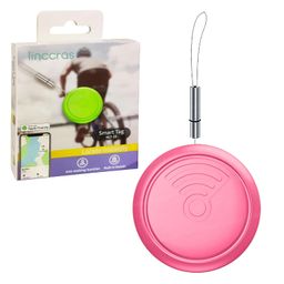 FunBlast Smart Tag for iOS, Apple Find My Network Tracker, Anti-Lost Tag for Keys, Wallets, Bags (No SIM Needed) (Pink) image 1