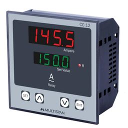 generic Multispan CC-12 Double Display Single Phase Current Controller 96 X 96 X 43 (CT Selectable) image 1
