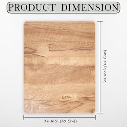 Eduway Multipurpose Wooden Drawing Board & Lap Board | Include 2 Clips for Holding Paper | Study Pad, Writing Pad for Keyboard & Laptop | Smooth Surface Plank for Students, Artists | Brown - 16x24 image 2