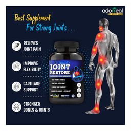 Adorreal Joint Restore 120 capsules Glucosamine Chondroitin and MSM for Cartilage & Joint Support Supplement Extra Strength; Joint and Bone, Mobility and Flexibility image 5