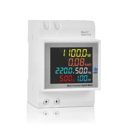 Blackt Electrotech BT710FM Multifunctional Digital Energy Meter - 6-in-1 AC Voltage, Current, Power & Energy Monitor with Built-In CT, 40-300V, 100A (Regular) image 1