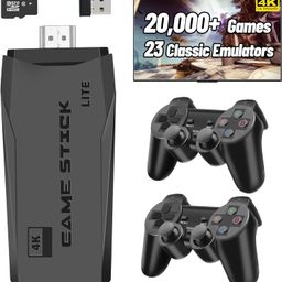 SSR Wireless Retro Game Console, Retro Game Stick with Built-in 23 Emulators, 20,000+ Games, 4k Hdmi Output, and 2.4GHz Wireless Controller, Plug and Retro Play Video Games for Tv (64 GB) image 1