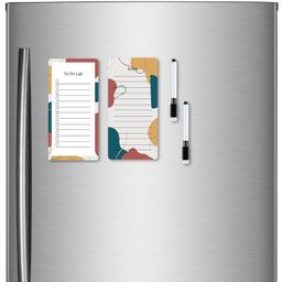 windup Magnetic to Do List Shopping List Combo– Reusable Dry-Erase - Free Magnetic Marker Pen -Set C image 1