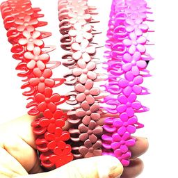 trendsetter Plastic Flower Design Comb Hair Band/Head Band for Girls & Women's for Daily Usage (Pack of 6) image 2