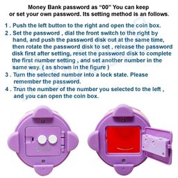 PARTEET Space Shape Gullak Money Bank with Number Code Lock | Secure Piggy Bank for Kids & Adults | Unique Coin Savings Box | Ideal Gift with Password Protection, Coin Box for Kids (Assorted Colour) image 5