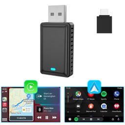 carprokit 2024 Upgrade OEM Wired Convert to Wireless CarPlay Android Auto Activator USB Dongle Adapter, Plug & Play, for 2016-2023 Cars with Factory Wired CarPlay | Android Auto Function image 1
