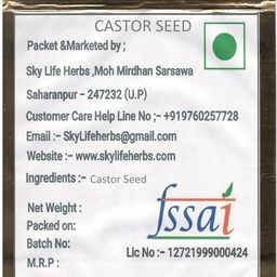 sky life Sky Life® Castor Seed - 100 Grm Arand Seed - Arandi kee Beej - Atandi Beej - Erand Beej - अरंडी बीज image 3