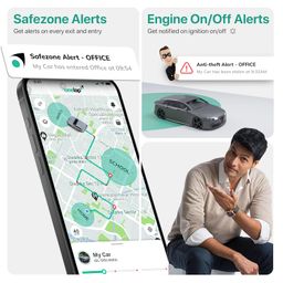 Onelap Micro - Wired Hidden GPS Tracker for Bike, Car, EV, Trucks | Live Location | Remote Engine Lock Compatible | Engine ON/Off Alerts, Theft Alarms with 1 Year Android & iOS App image 5